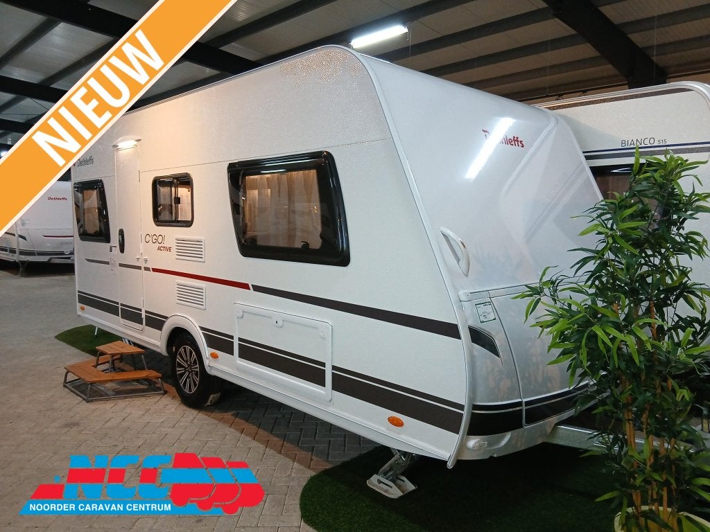 Dethleffs C'go Active 475 EL, Caravans en Kamperen, Caravans, Schokbreker, Treinzit, Tot en met 3, Dethleffs
