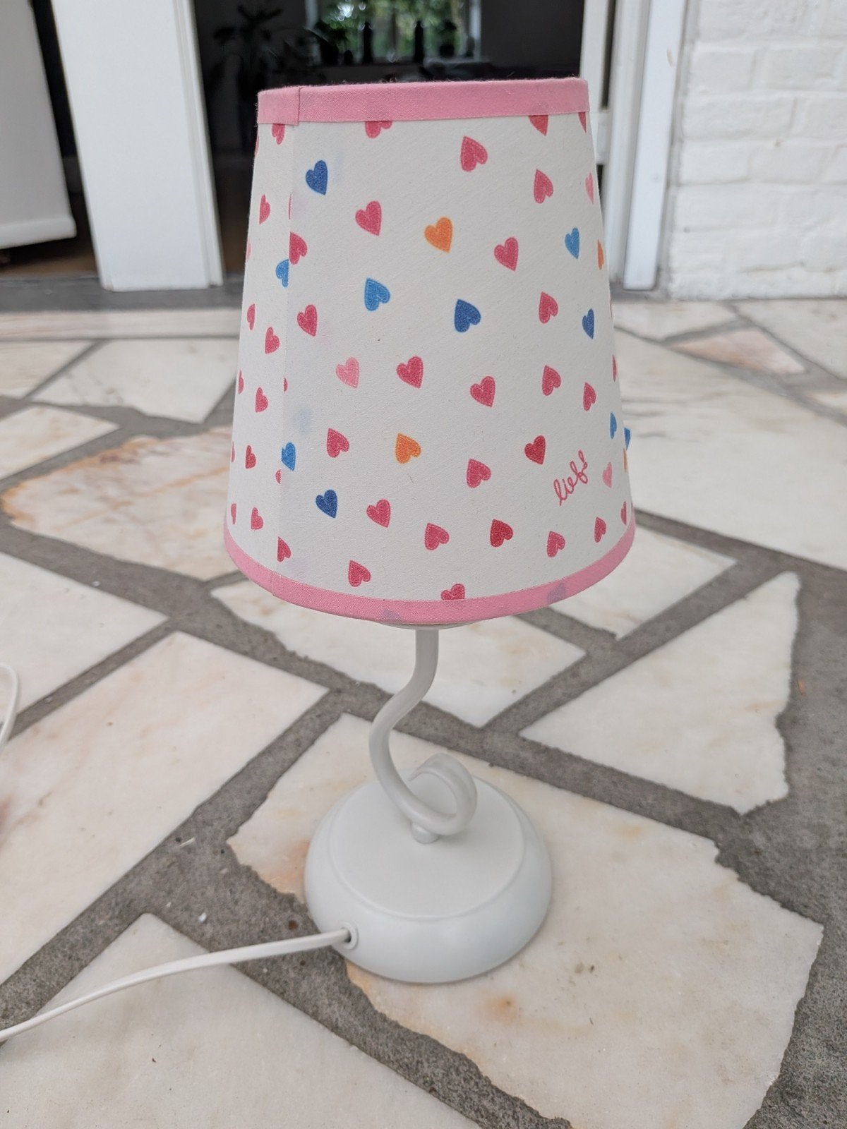 Lief! Lifestyle tafellampje met hartjes en strikjes, Ophalen of Verzenden