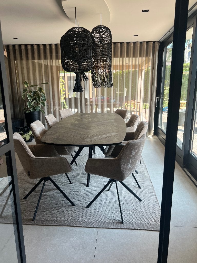 Kas20 eiken eetkamer tafel - Deens ovaal - 240x110cm, Huis en Inrichting, Tafels | Eettafels, Ophalen, 100 tot 150 cm, Eikenhout