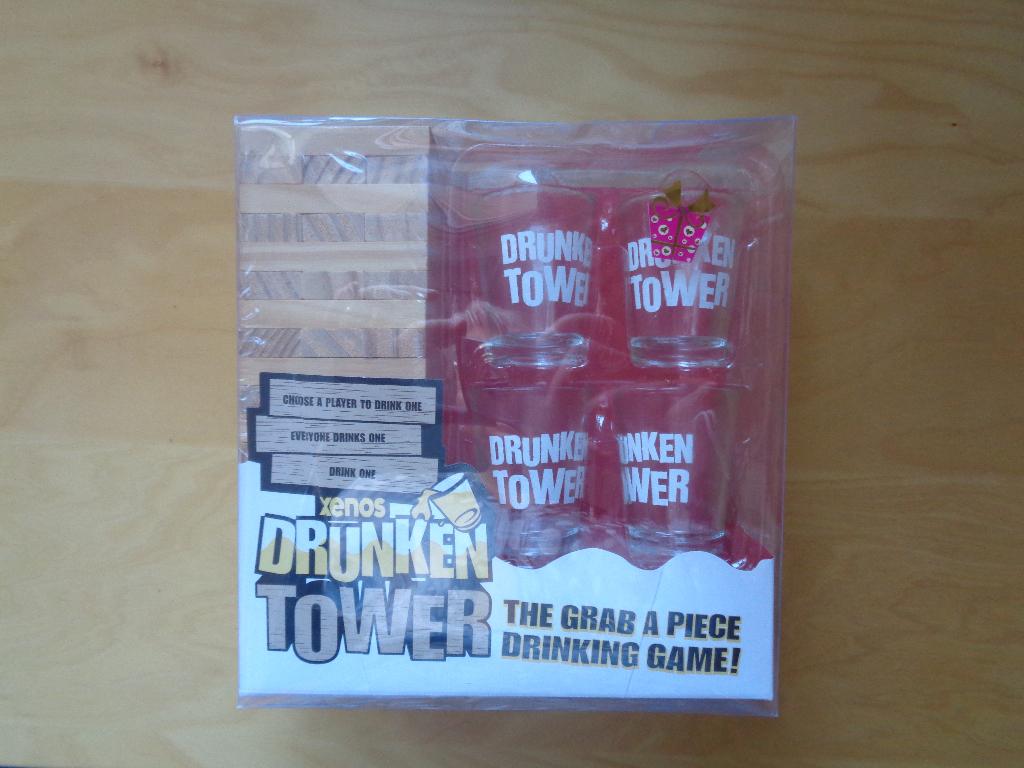 Drunken Tower Jenga Drankspel, Hobby en Vrije tijd, Gezelschapsspellen | Overige, Een of twee spelers, Ophalen of Verzenden, Nieuw