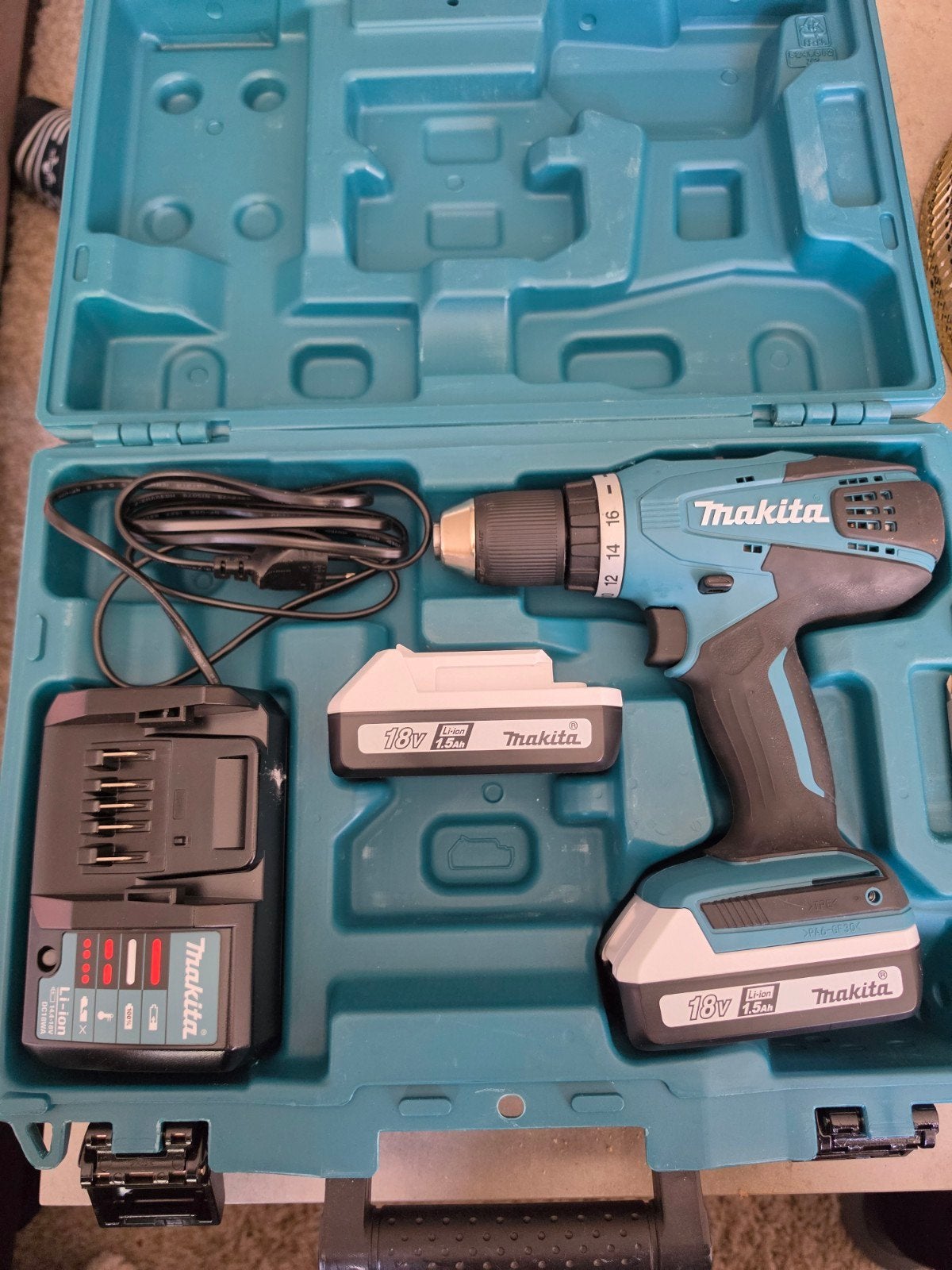Makita DF457DWE 18V Li-Ion Boor-/Schroefmachine, Doe-het-zelf en Verbouw, Variabele snelheid, Ophalen of Verzenden, Minder dan 400 watt