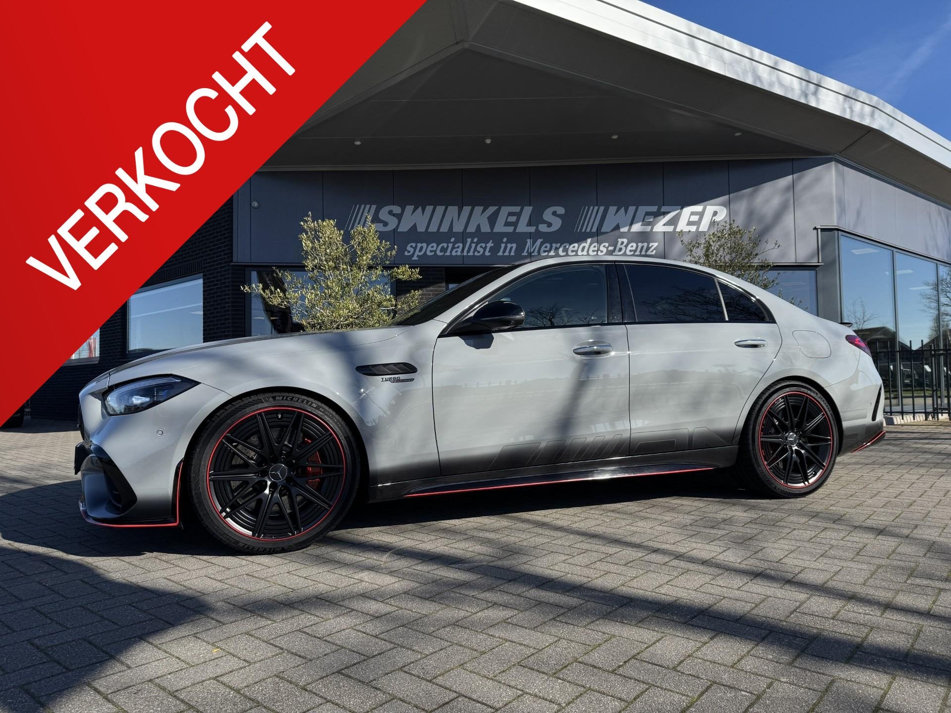 Mercedes-Benz C-klasse AMG 63 S E Performance, Auto's, Automaat, Automatische klimaatregeling, 4 cilinders, 2065 kg