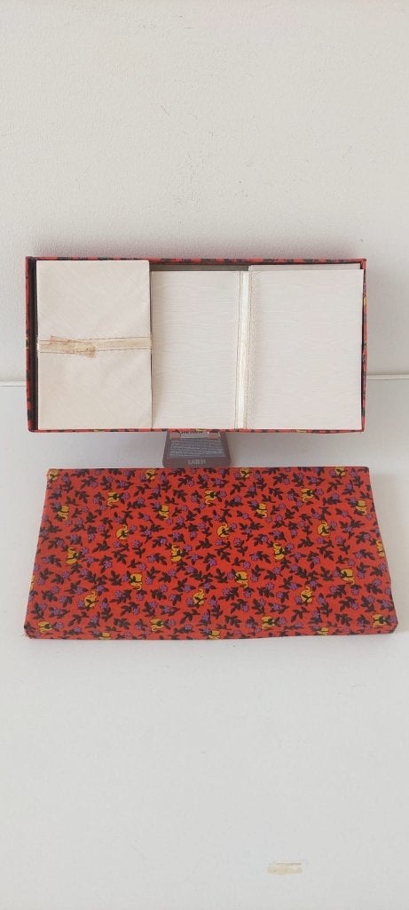 Luxe Vintage Kartonnage Doos Briefpapier & Enveloppen • 60s, Eu, Gebruikt, Eu, Ophalen of Verzenden