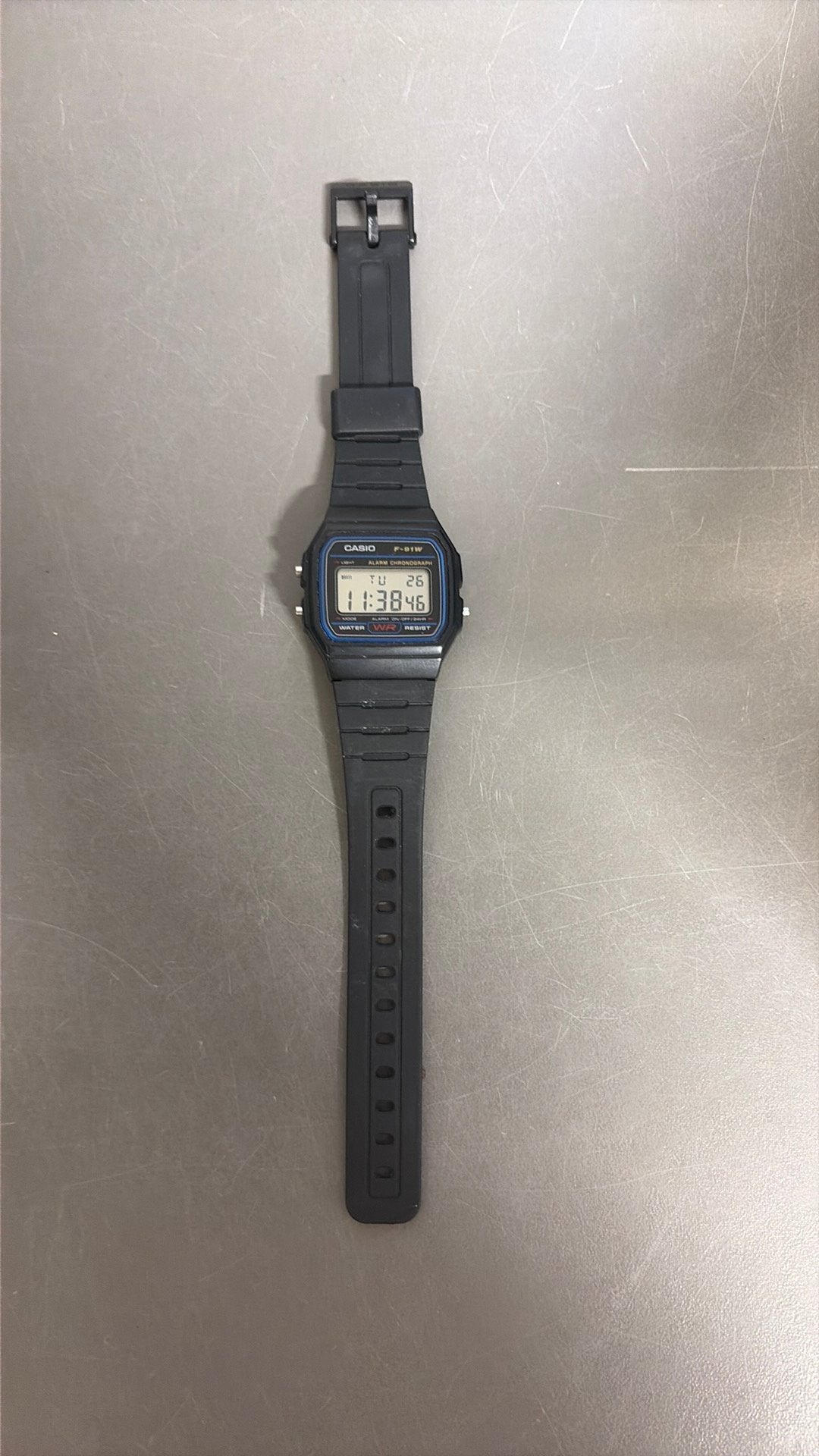 Casio F-91W Digitaal Horloge - De Klassieker - Zwart, Ophalen of Verzenden, Zo goed als nieuw, Casio