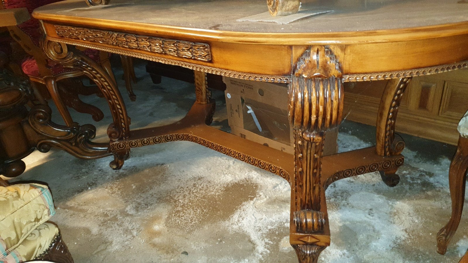 Italiaanse Barok Eetkamertafel - MAGAZIJN LEEGVERKOOP, Ophalen