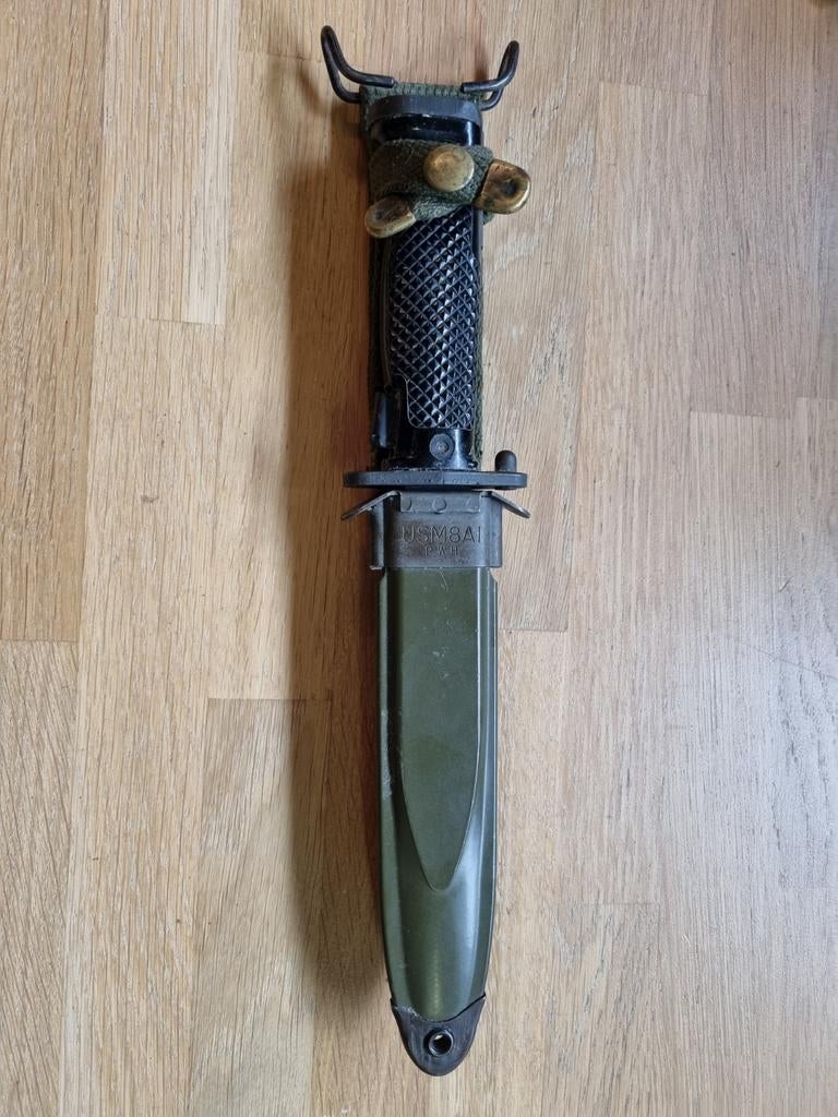 Amerikaanse M5A1 bajonet, Ophalen of Verzenden, Landmacht, Amerika, Mes of Dolk