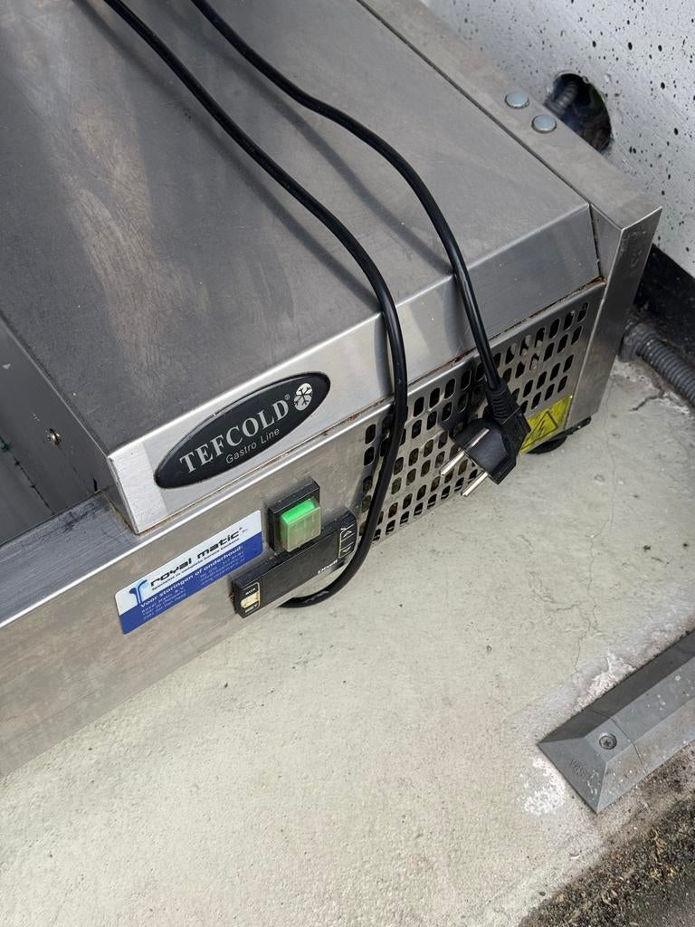 Tefcold Gastro Line Koelvitrine - RVS, Ophalen of Verzenden, Gebruikt, Koelen en Vriezen