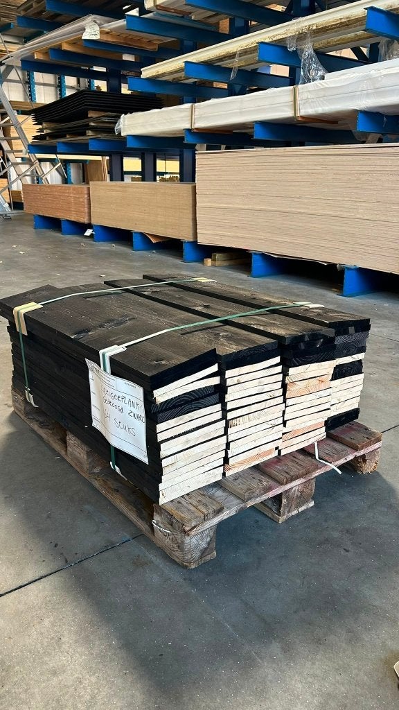 vuren steigerplank gedroogd en geïmpregneerd zwart, Ophalen, Nieuw, Minder dan 180 cm, Planken