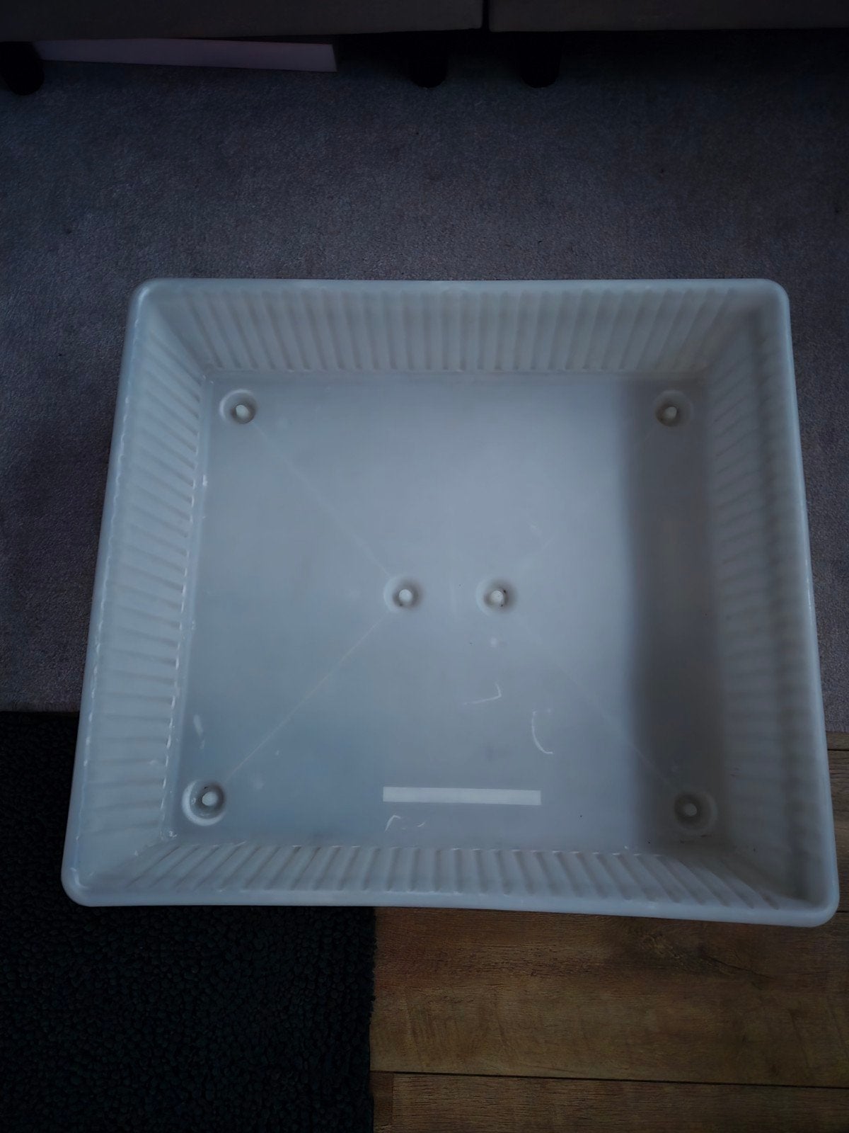 IKEA DILLING Opbergbak met deksel / Wasmachine lekbak, Ophalen, Gebruikt, Wit, Kunststof