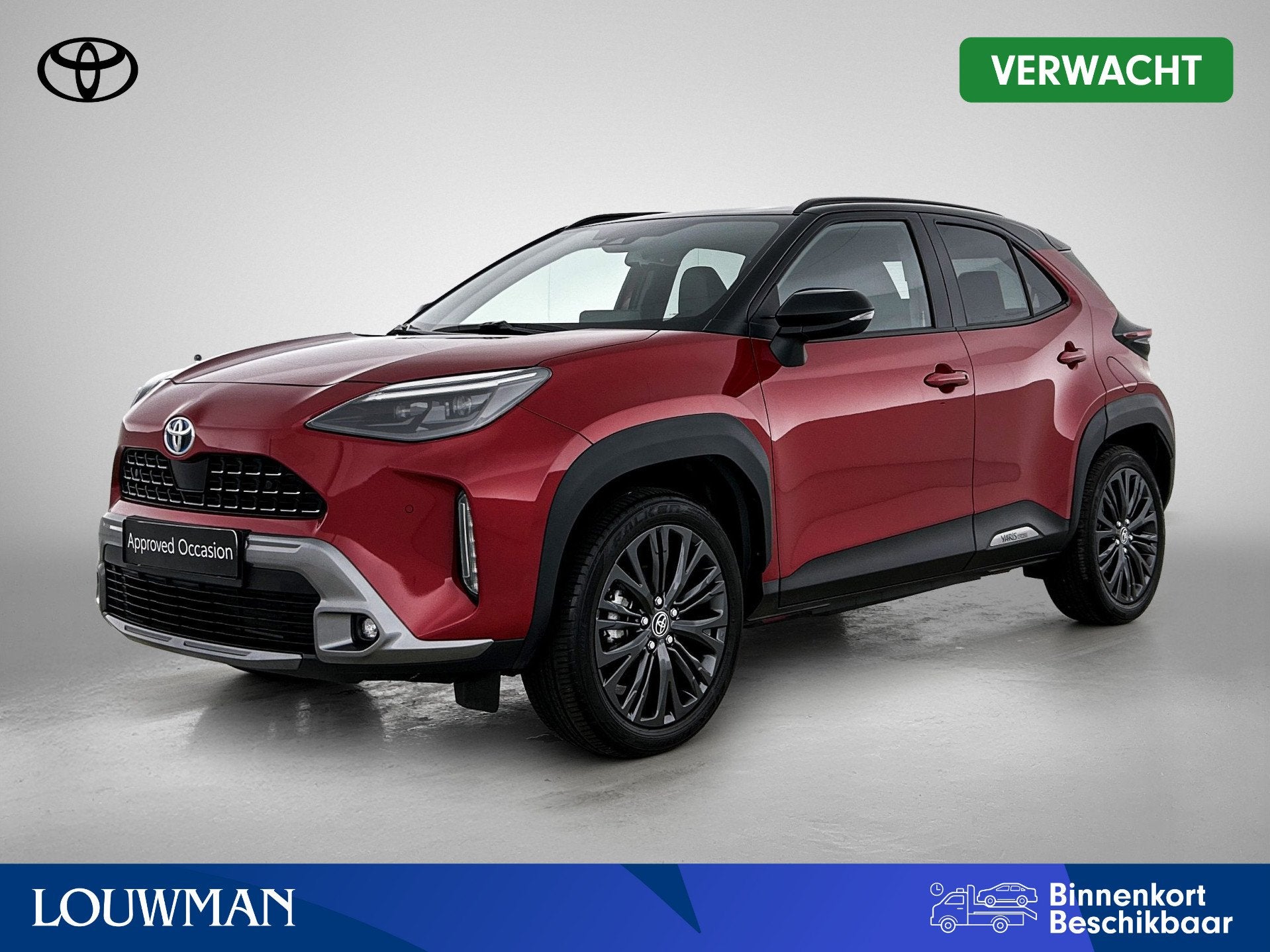 Toyota Yaris Cross 1.5 Hybrid Adventure | BTW voertuig | Dod, Auto's, 12 maanden, Gebruikt, Zwart, Bedrijf