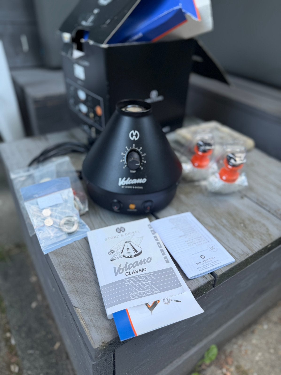 Volcano Classic / Hybrid vaporizer Storz & Bickel compleet, Ophalen of Verzenden, Zo goed als nieuw, (Water)pijp