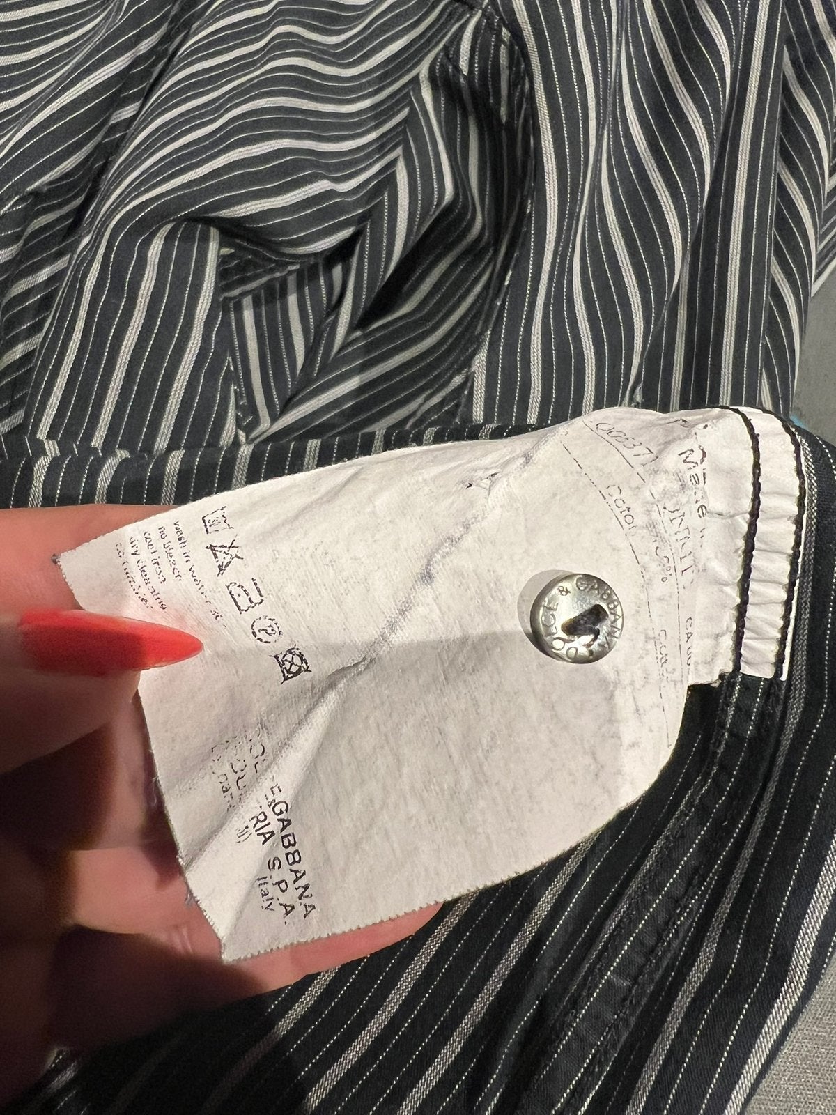 DOLCE&GABBANA  overhemd maat 42 L  origineel ZGAN, G, Zwart, G, Ophalen of Verzenden