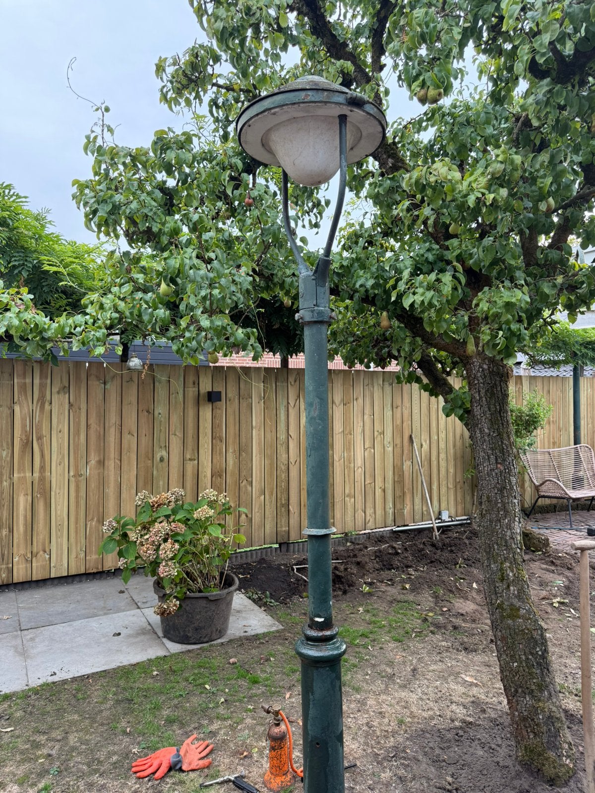 Mooie authentieke lantaarn., Ophalen, Gebruikt, Staande lamp, Netvoeding