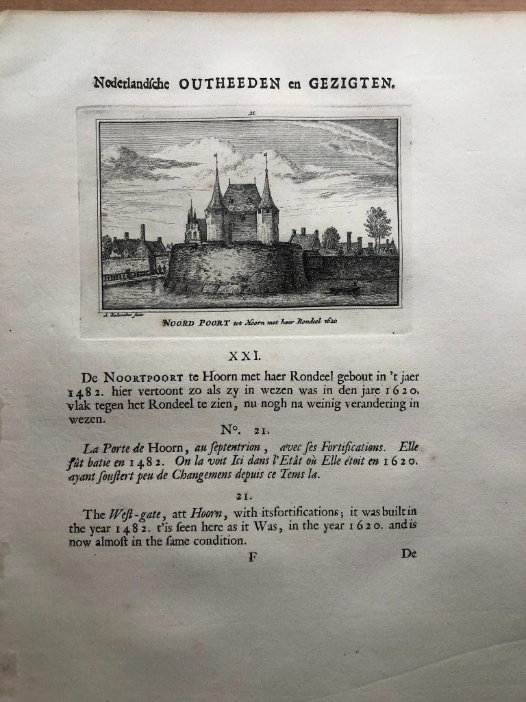021 / Hoorn Noorderpoort met haar Rondeel 1725, Ophalen of Verzenden