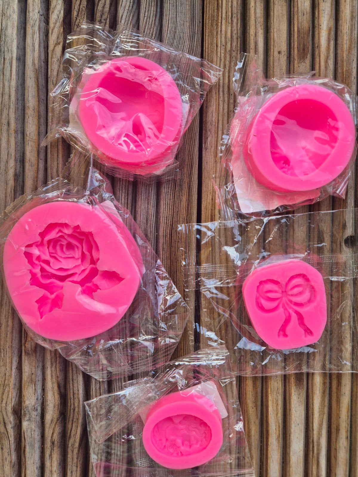 5 siliconenkit mallen, Ophalen of Verzenden, Nieuw, Taarten of Cupcakes, Bakvorm