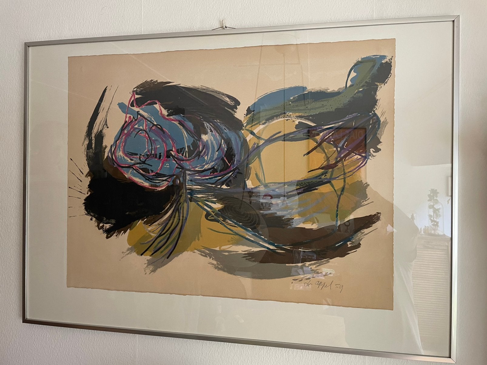 Karel Appel / CoBrA groep / kleurenlitho 1959, Ophalen