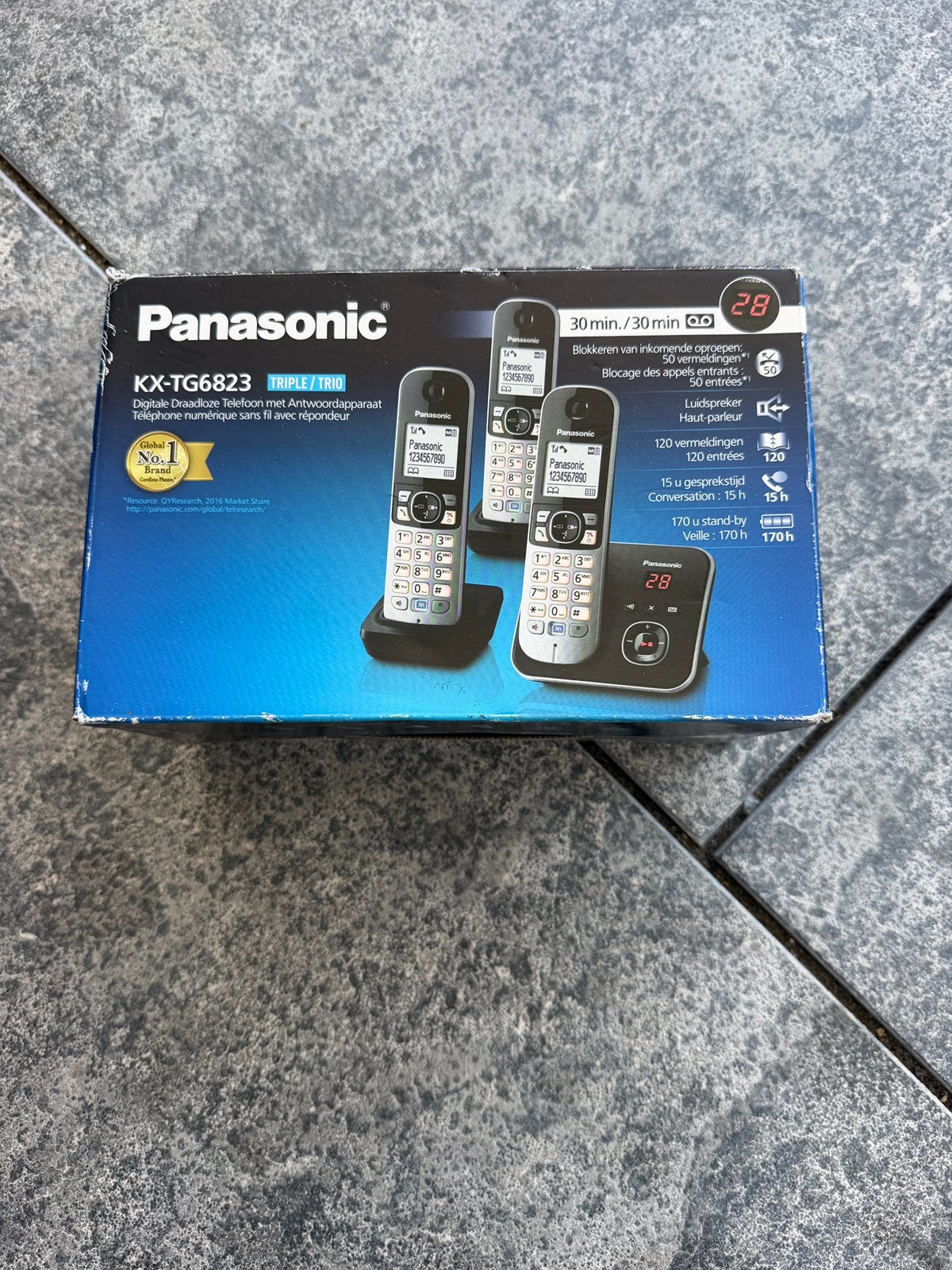 Panasonic KX-TG6823 draadloos telefoon met antwoordapparaat, Ophalen of Verzenden, Zo goed als nieuw, 1 handset