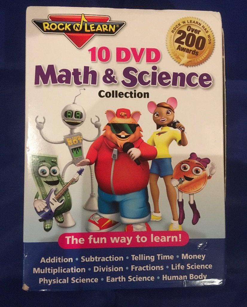 Math & Science Collection, Rock&Learn, 10 DVD's, engelstalig, Engels, Alle leeftijden, Inclusief doosje, Ophalen of Verzenden