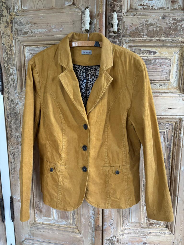 Ribcord Colbert XL - Canda, Kleding | Dames, Geel, Maat 46/48 (XL) of groter, Ophalen of Verzenden, Jasje