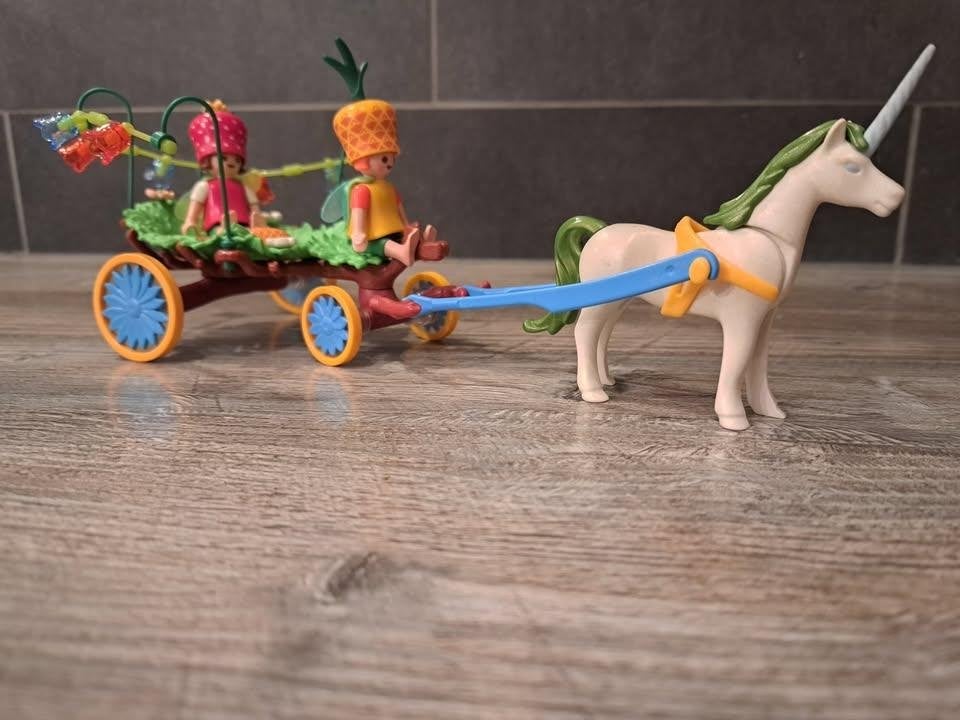 Playmobil set 4195 Eenhoorn koets met Elfjes Magie, Complete set, Overige typen, Ophalen of Verzenden, Zo goed als nieuw