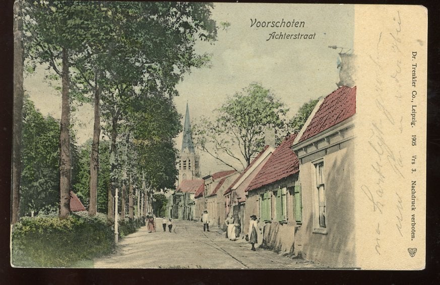 Voorschoten Achterstraat 1906 (ZH-145), Ophalen, Voor 1920, Zuid-Holland