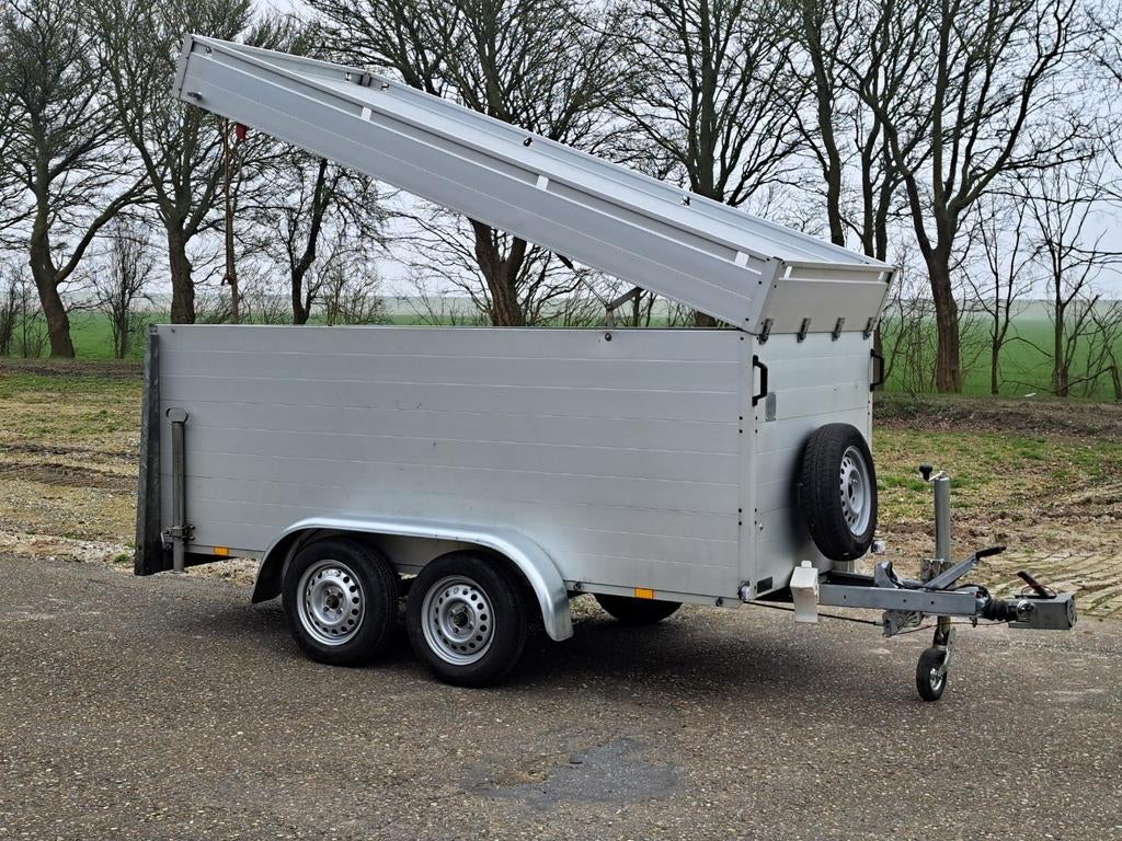 BAGAGEWAGEN  ALUMINIUM ANSSEMS TANDEMASSER MET KLEP  .€ 2800, Auto diversen, Aanhangers en Bagagewagens, Ophalen, Gebruikt