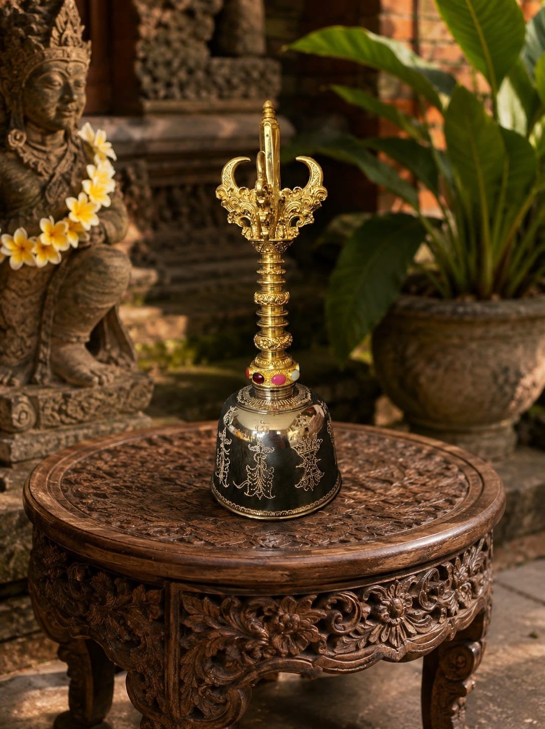 Prachtige Balinese Ceremoniebel, Verzenden