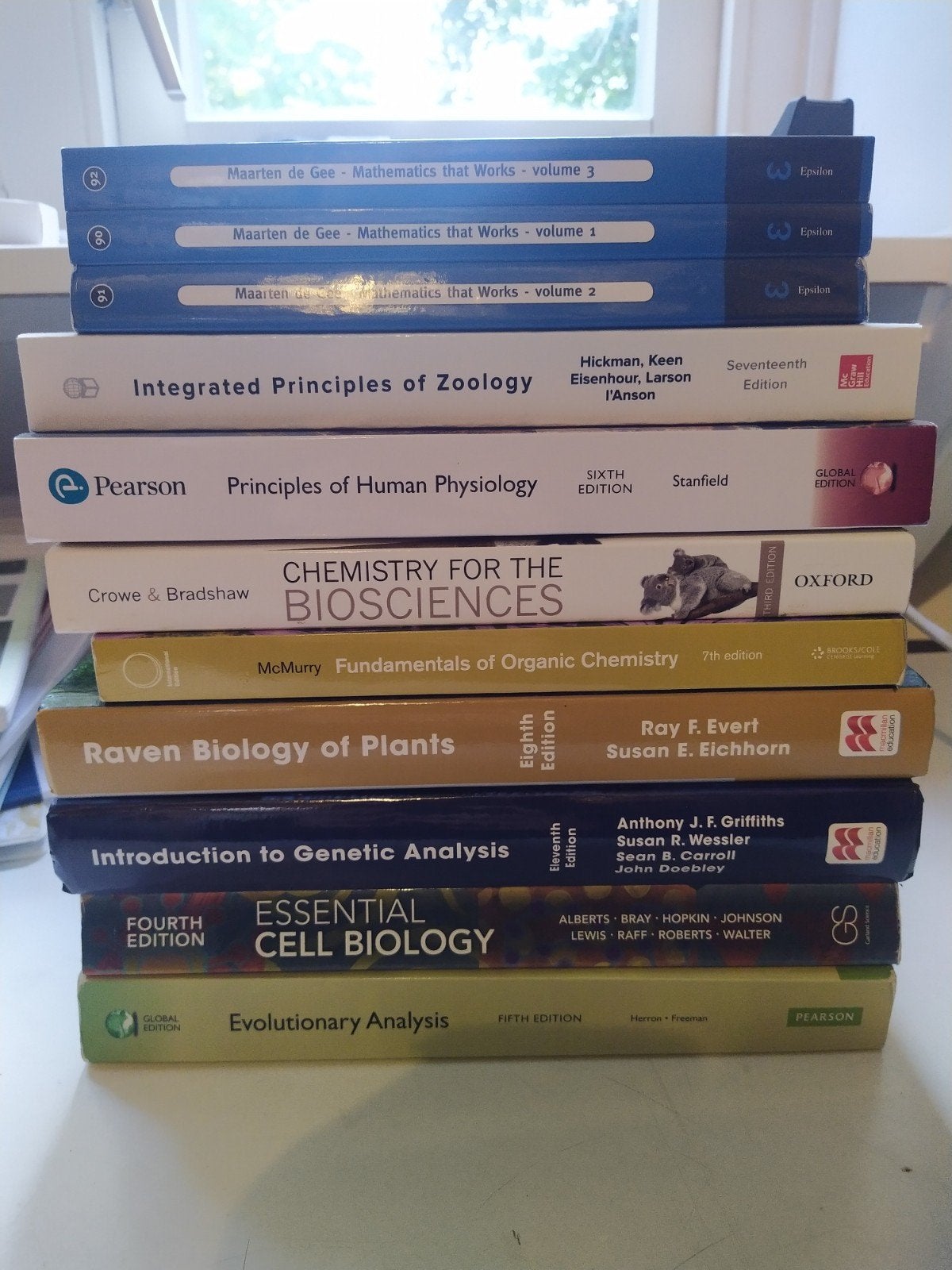 Biologie studie boeken Wageningen, Boeken, Ophalen of Verzenden, Gelezen, Overige niveaus, Biologie