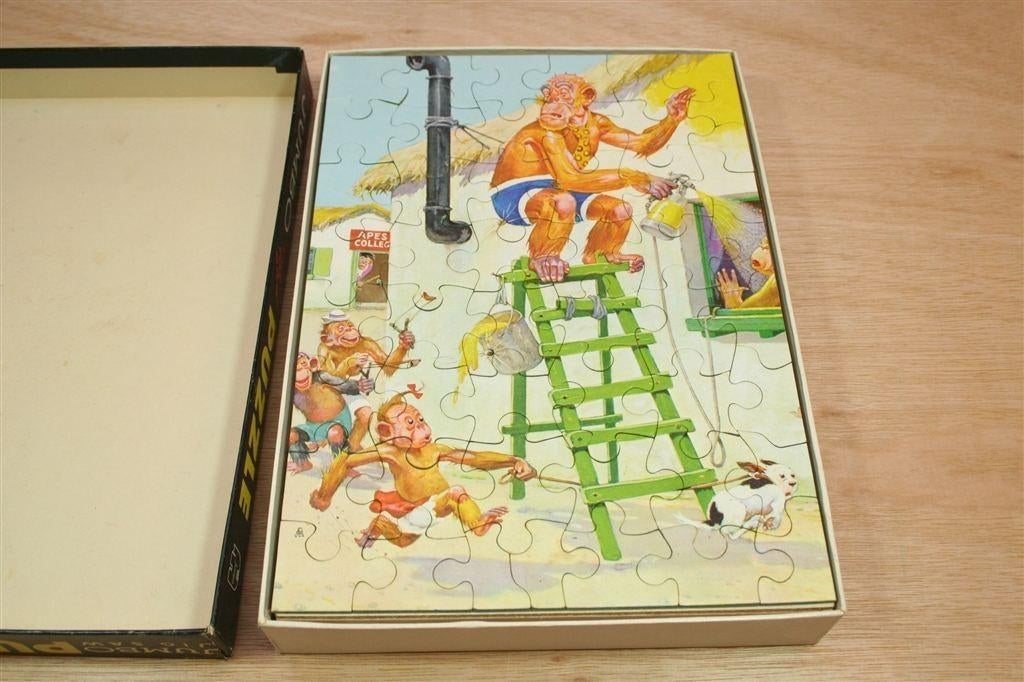 Vintage Jumbo Puzzle 1003 – The Painter [1965] 50 Stuks, Ophalen of Verzenden, 500 t/m 1500 stukjes, Gebruikt