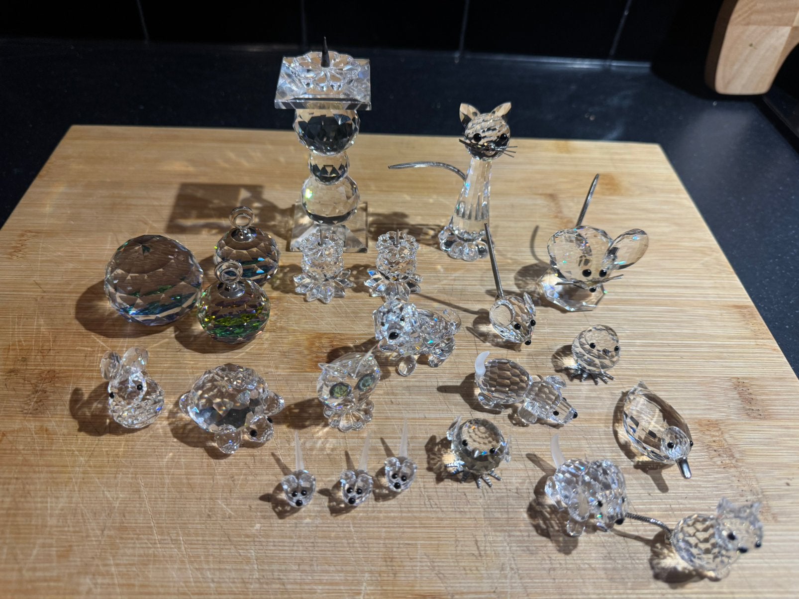 Set Swarovski beeldjes, Verzamelen, Swarovski, Ophalen of Verzenden, Zo goed als nieuw, Figuurtje