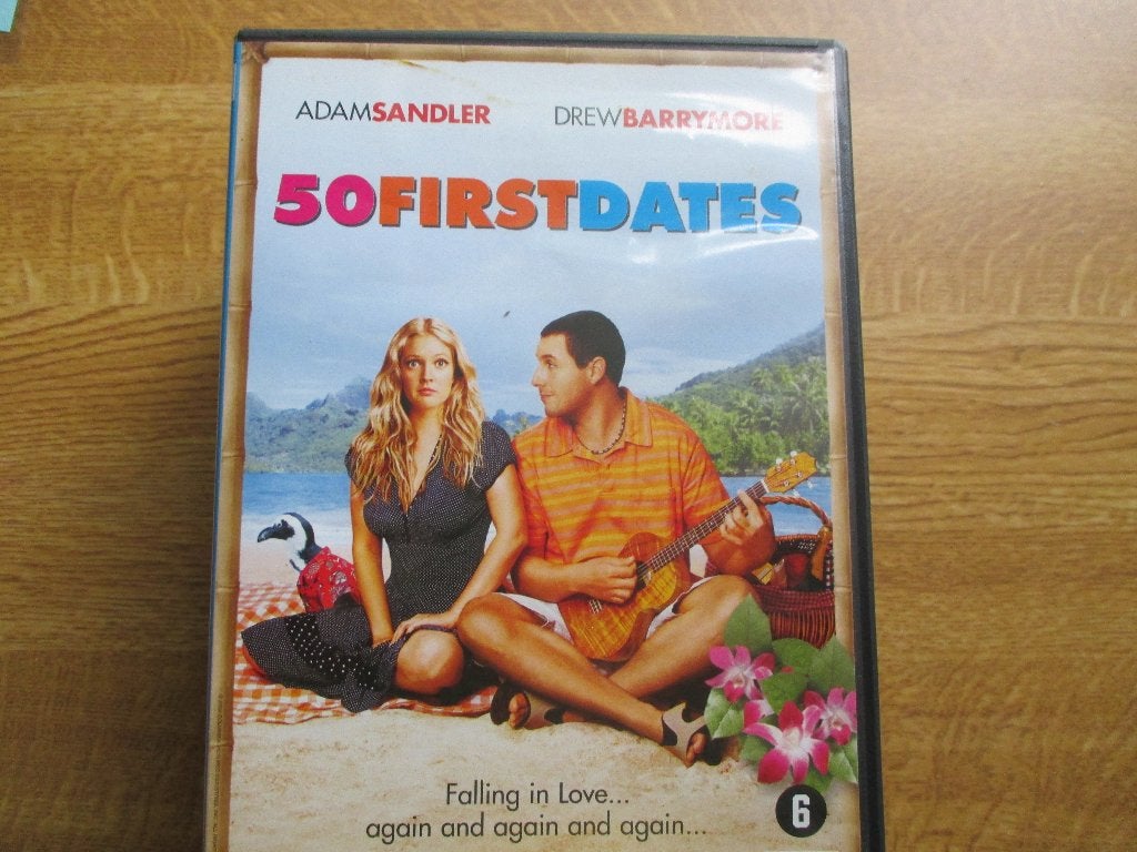 adam sandler-drew barrymore: 50 first dates (7), Alle leeftijden, Ophalen of Verzenden, Zo goed als nieuw, Actiekomedie