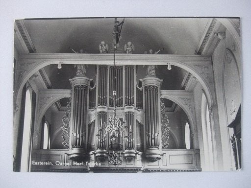 Q16 Easterein Oosterend F - Orgel kerk, Verzenden, 1960 tot 1980, Gelopen, Friesland