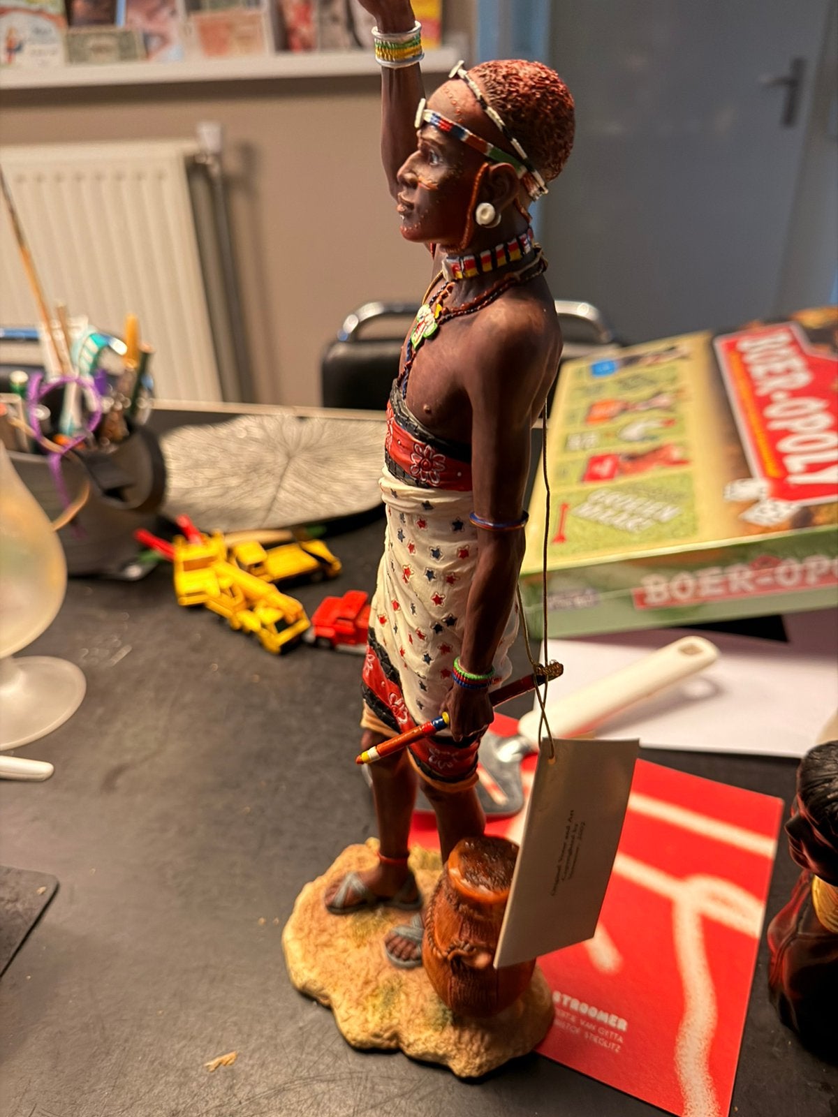 Samburu moran beeldje (kenia), Antiek en Kunst, Ophalen of Verzenden