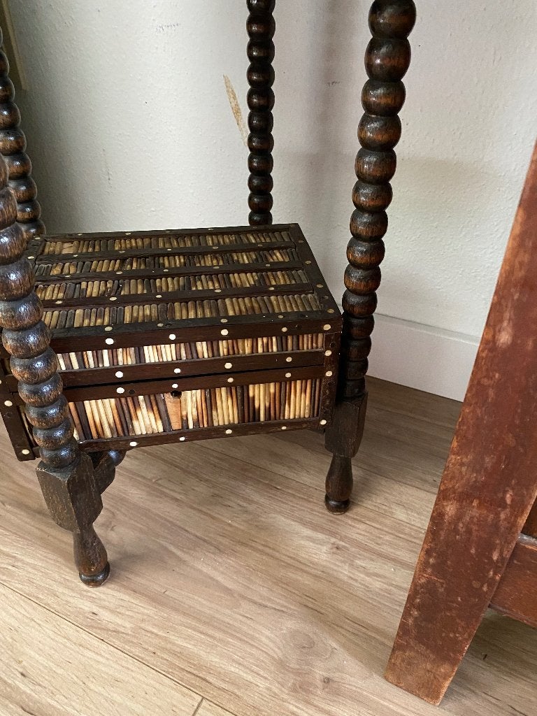 Anglo indiaas stekelvarken kistje India Antiek Brocante Azie, Ophalen of Verzenden