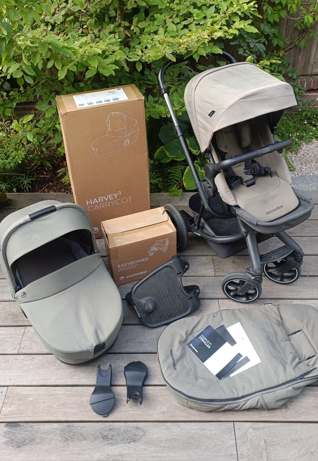 Easywalker Harvey3 Combiwagen met reiswieg en accessoires, Kinderen en Baby's, Gebruikt, Combiwagen, Met reiswieg, Ophalen