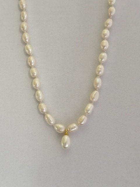 Prachtige Parel Ketting Zuidzee witte parels 14K Goud, Ophalen of Verzenden, Nieuw, Wit, Overige materialen