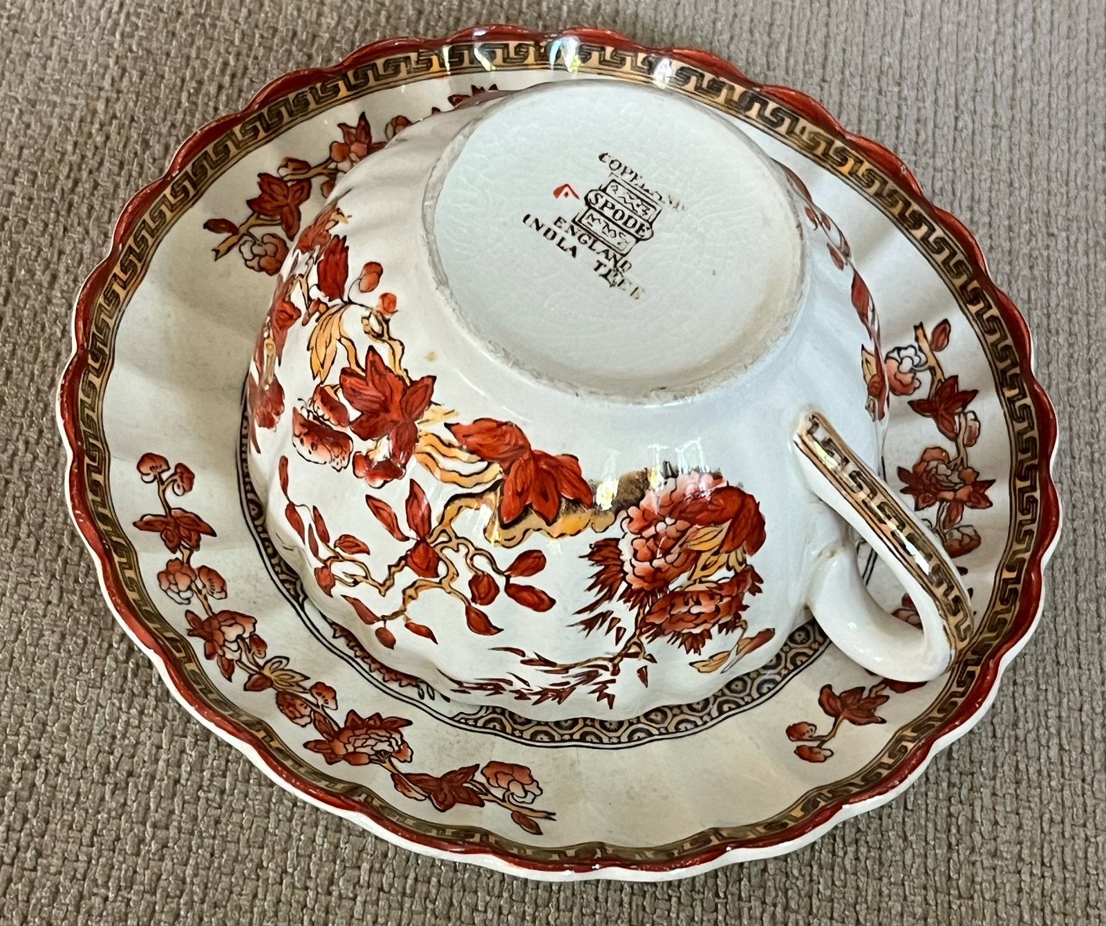Copeland Spode kop en schotel - zeer oud., Antiek en Kunst, Antiek | Servies los, Verzenden