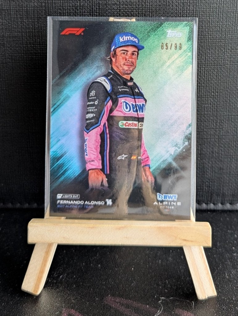 Topps lights out Fernando alonso /99, Ophalen of Verzenden, Zo goed als nieuw, Formule 1