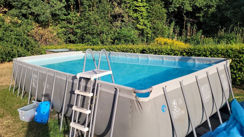 Intex Ultra Frame zwembad 7,32 x 3,66 meter compleet, Gebruikt, 300 cm of meer, Rechthoekig, Ophalen