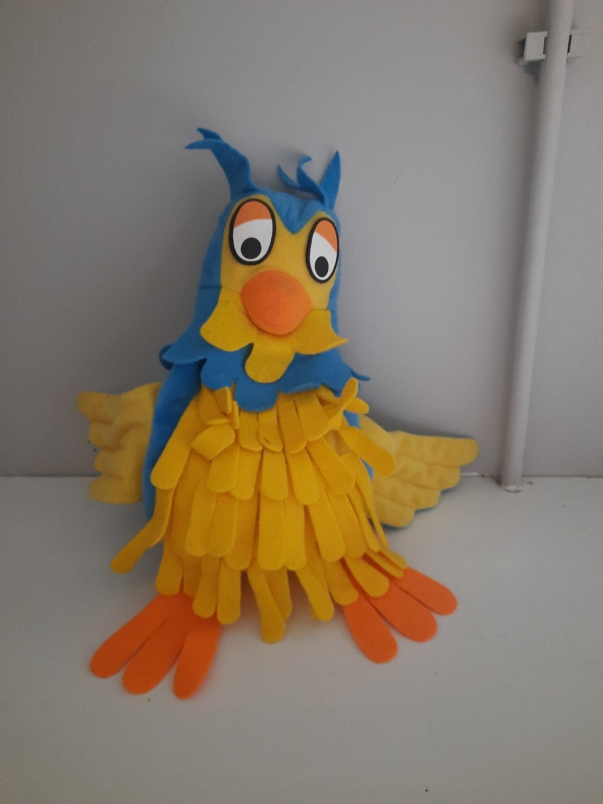 meneer de uil, handpop, Kinderen en Baby's, Speelgoed | Knuffels en Pluche, Ophalen, Gebruikt, Overige merken, Overige karakters