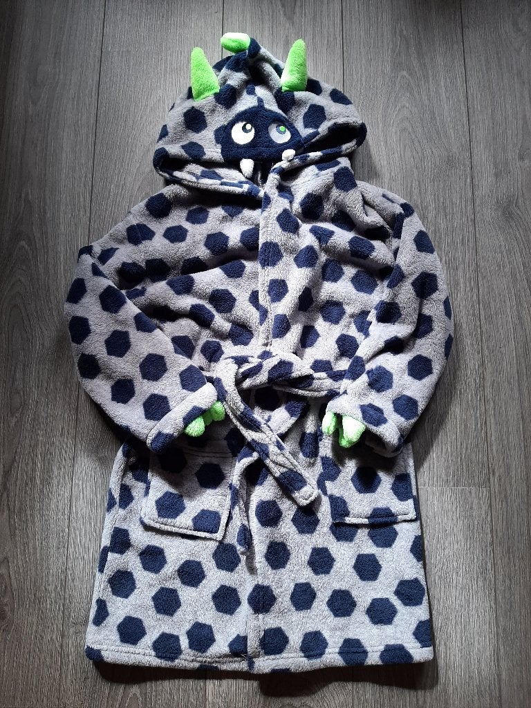 Hema badjasje maat 122/128, Nacht- of Onderkleding, Jongen of Meisje, Ophalen of Verzenden, Zo goed als nieuw