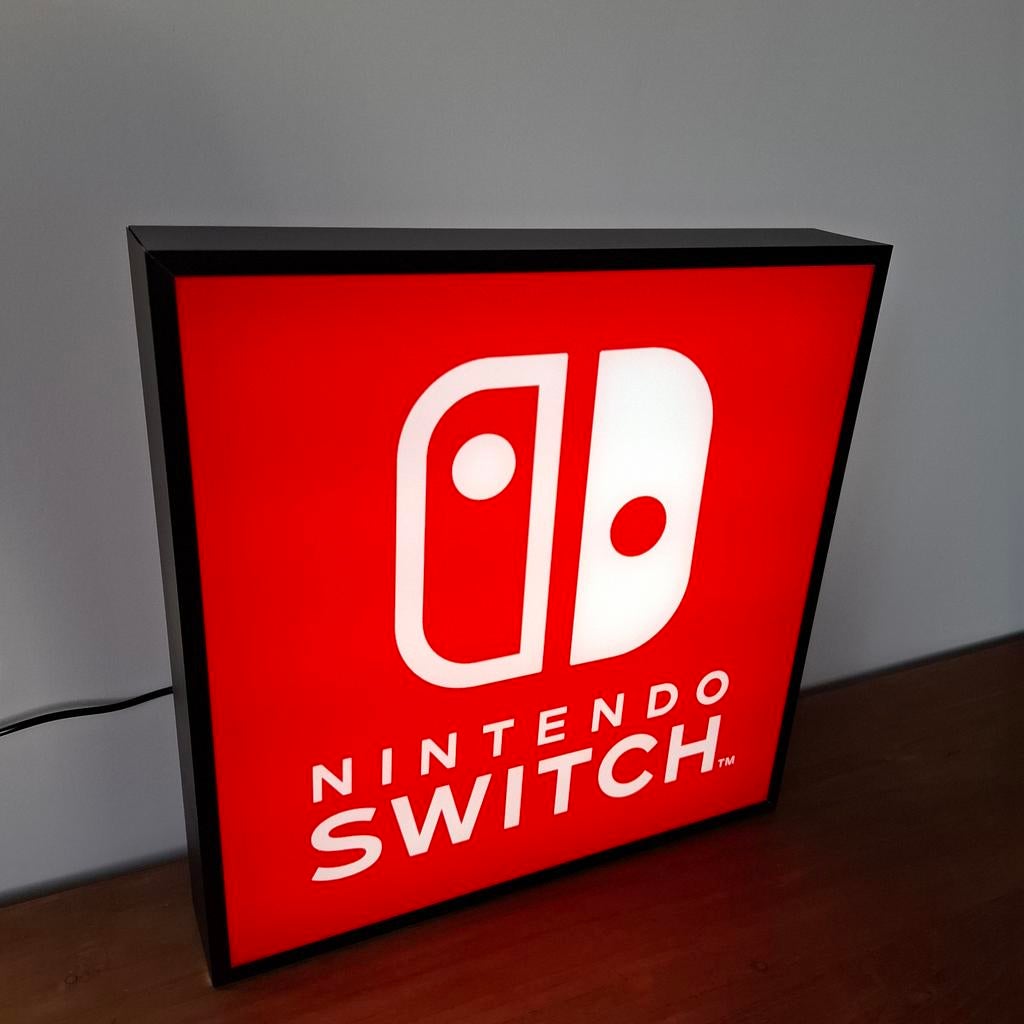 Nintendo Switch Lichtbak - LED Verlichting - Aluminium, Verzamelen, Merken en Reclamevoorwerpen, Ophalen of Verzenden, Zo goed als nieuw