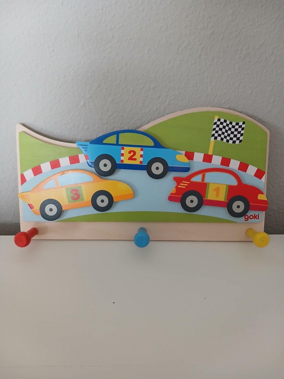 Leuke kinderkapstok auto's, Ophalen of Verzenden, Zo goed als nieuw, Kapstokje