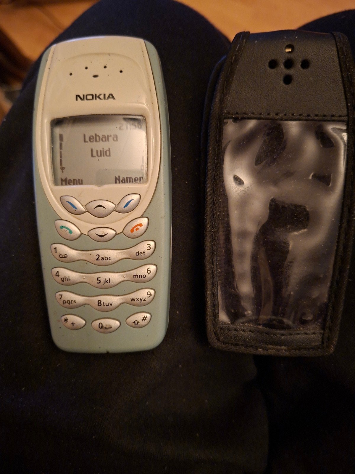 Nokia 3310 met nieuwe hoesje en batterij, Gebruikt, Blauw, Geen camera, Fysiek toetsenbord