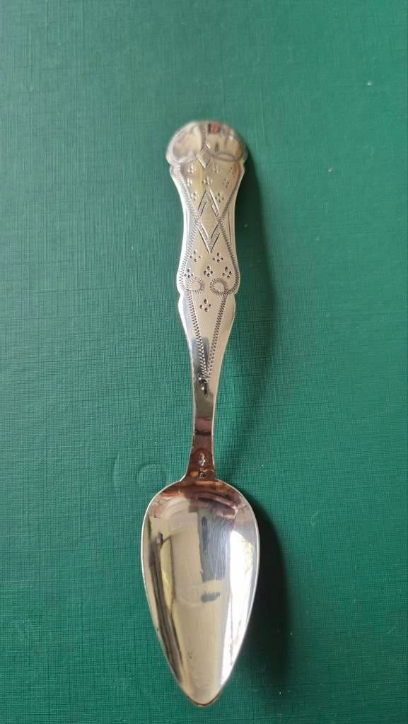 Biedemeijer theelepel zilver met zwaardje, Ophalen of Verzenden
