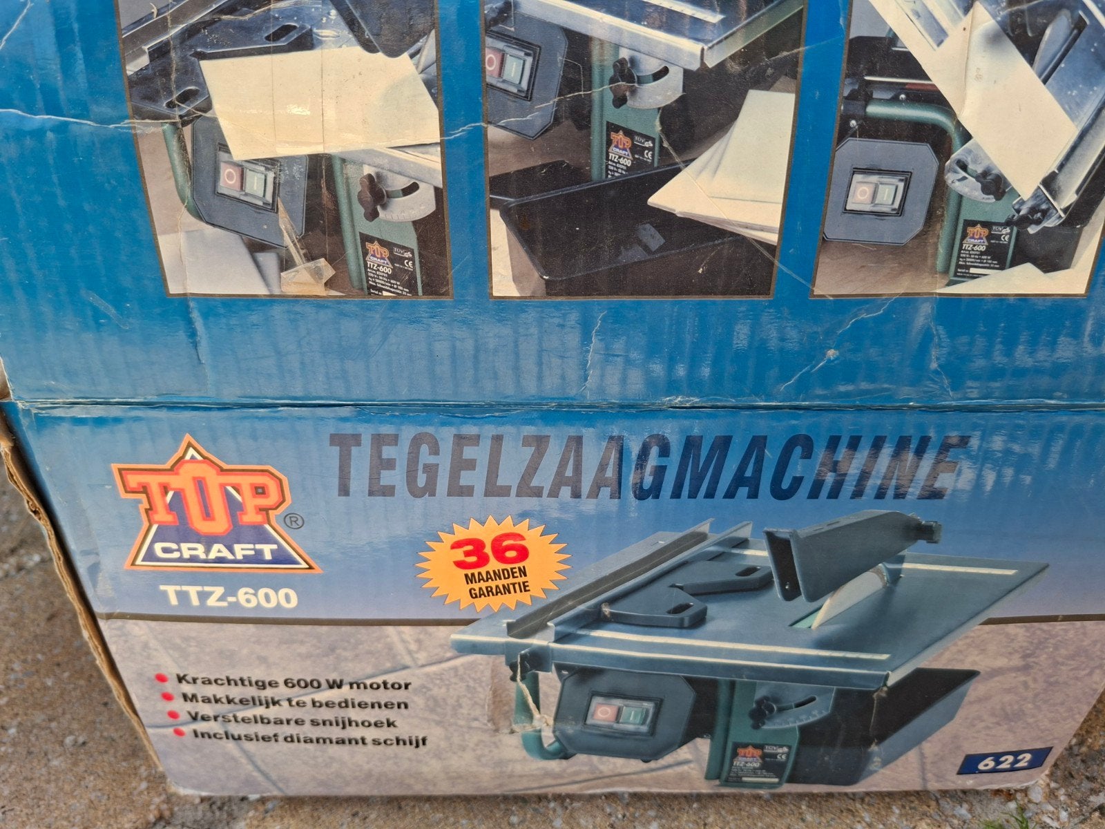 Tegelzaagmachine badkamer keuken tegels zaag voeg vloer, Minder dan 30 mm, Gebruikt, Cirkelzaag, Ophalen of Verzenden