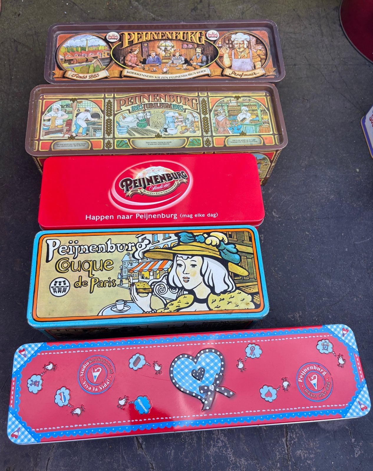 Peijnenburg koek blikken, Verzamelen, Ophalen of Verzenden, Gebruikt