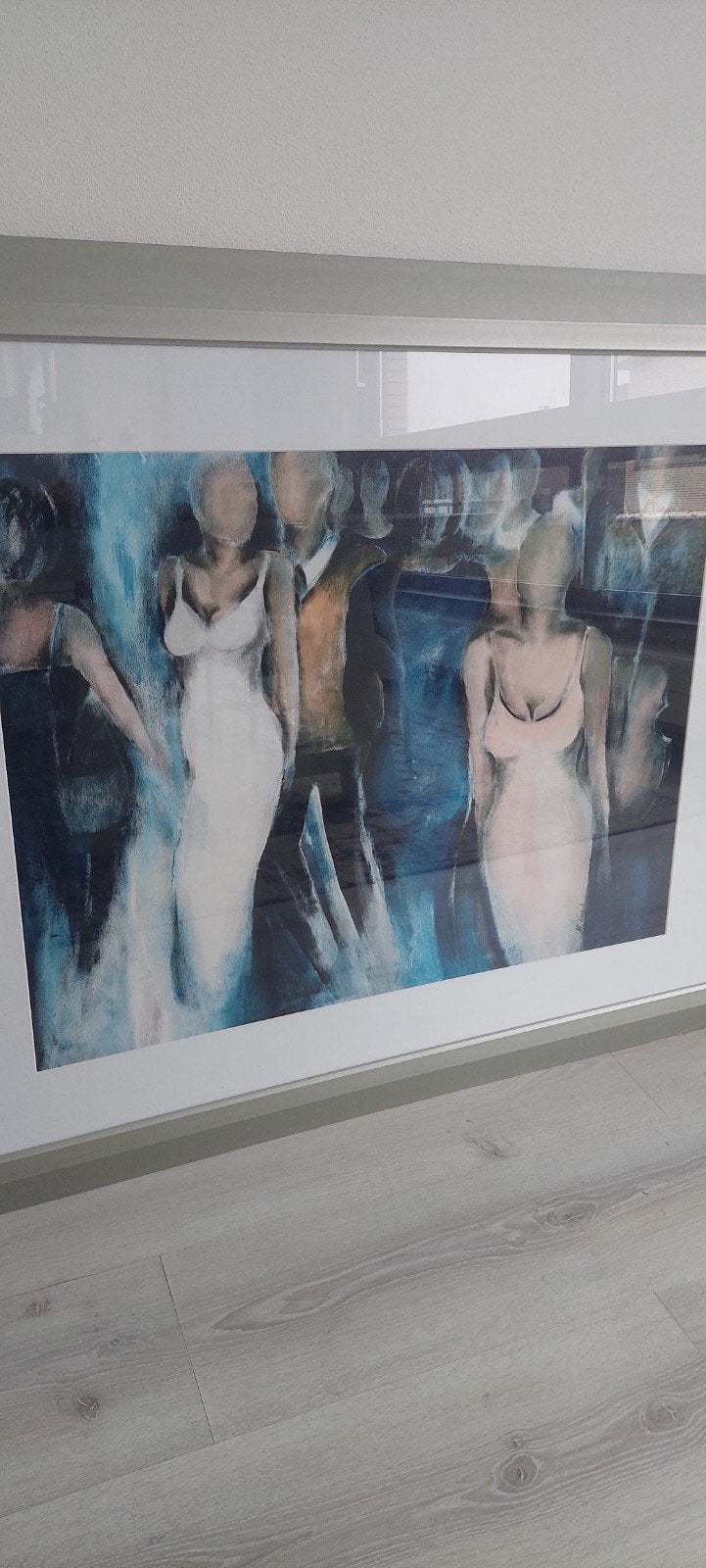 Modern Schilderij Marianne Korbien Braun met Lijst, Ophalen, Figuren, Overige technieken, Gesigneerd