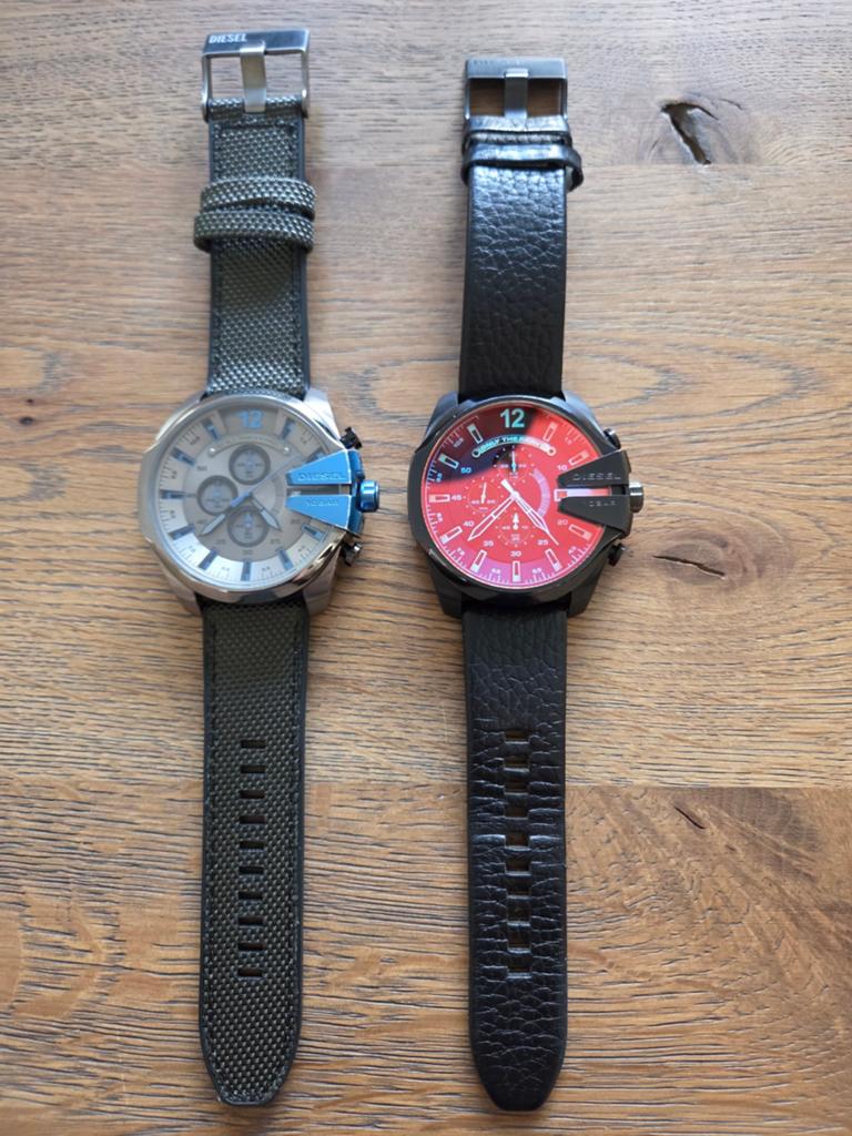 Twee Diesel horloges - Herenhorloges, Overige merken, Staal, Polshorloge, Ophalen of Verzenden