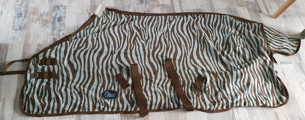 Kort gebruikte zebra vliegendeken, maat 185 cm, Dieren en Toebehoren, Paarden en Pony's | Dekens en Dekjes, Cob (M), Vliegendeken